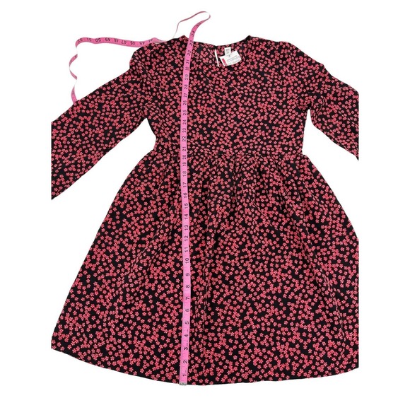 BP Black Graphic Blooms Long Sleeve Dress Size XSmall - Picture 6 of 12